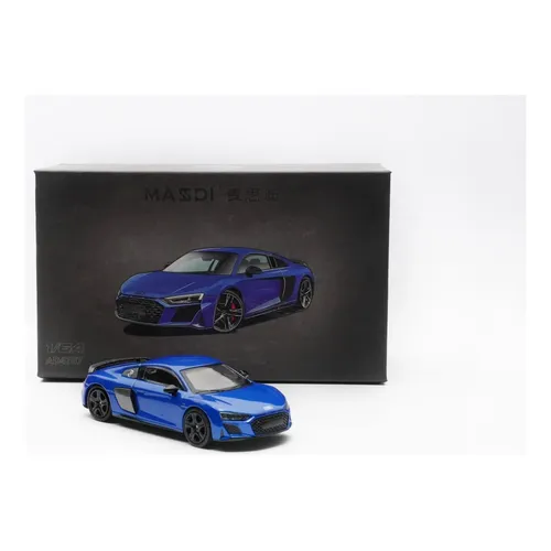 Massdi Audi R8 V10 Coupe Performance 2022 - azul 1:64